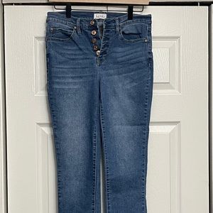 Nicole Miller skinny crop jeans, size 6